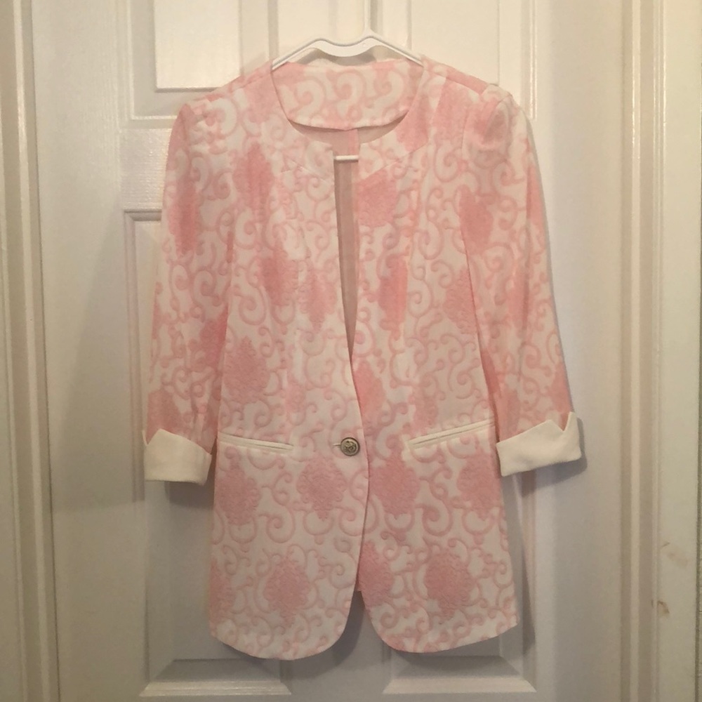 Pink Patterned Blazer